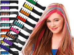 Verk 24399 Hrebeň s farebnými kriedami na vlasy 10 farieb