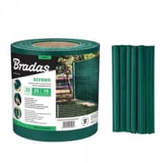 Bradas Tieniaca plotová páska 0,19x35m s klipmi zelená