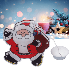 Sofistar LED vianočné ozdoby (3 ks v sade), Santa Claus a Merry Christmas, set #1