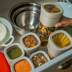 Lekué Nádoba na skladování suchých potravin Flip Storage M tyrkysová