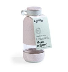 Lekué Láhev na vodu Bottle To Go Organic 600 ml krémový