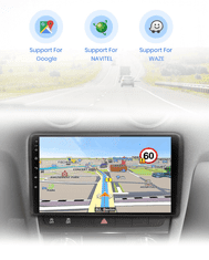 Junsun 2GB RAM Android Autorádio Audi A3 2 8P 2003 - 2013, GPS Navigácia, Kamera, WIFI, Bluetooth, Apple CarPlay, Android Auto, Android rádio Audi A3 2 8P 2003 - 2013 GPS