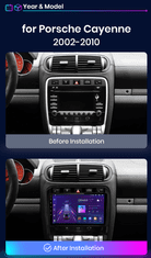 Junsun 2GB RAM Apple CarPlay autorádio pre Porsche Cayenne 1 9PA 2002-2010 s Android GPS, Bluetooth, Handsfree, navigácia Porsche Cayenne 1 9PA 2002-2010 Rádio