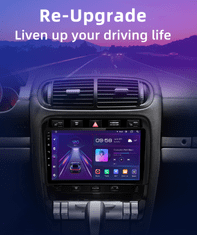 Junsun 2GB RAM Apple CarPlay autorádio pre Porsche Cayenne 1 9PA 2002-2010 s Android GPS, Bluetooth, Handsfree, navigácia Porsche Cayenne 1 9PA 2002-2010 Rádio