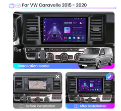 Junsun 2din Autorádio Volkswagen Caravelle 2015-2020, GPS Navigácia VW CARAVELLE 2015 2016 2017 2018 2019 2020 RÁDIO, Handsfree Bluetooth Caravelle