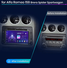 Junsun 2din Autorádio pre Alfa Romeo 159 Brera Spider Sportwagon Android