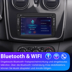 Junsun 2din Autorádio pre Dacia Dokker, Duster, Logan, Lodgy, Renault Captur, Symbol, Android s GPS navigáciou, WIFI, USB, Bluetooth, Android rádio