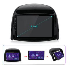 VEVOR 9" 2GB CarPlay autorádio pre Renault Koleos 2008-2016 SWC RDS DSP DAB+ WIFI BT GPS Navi 4 Core 2DIN