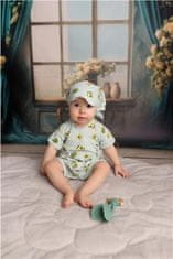 NEW BABY Detská letná mušelínová šatka so šiltom New Baby Avocado 56 (0-3m)
