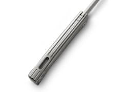 LionSteel 01LS160 Thrill Titanium vreckový nôž 7,5 cm, šedá, titán, spona 