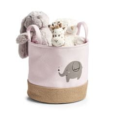 Zeller Detský úložný box motív slon, ružový 30x29cm