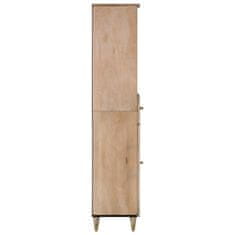 Petromila vidaXL Kúpeľňová skrinka 38x33x160 cm masívne mangovníkové drevo