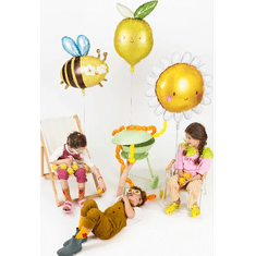 PartyDeco Fóliový balón Včielka, 63,5 x 72 cm