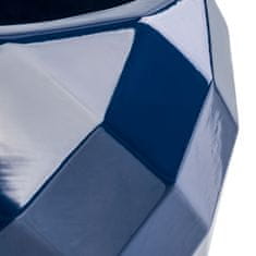 botle Keramický obal na kvetináč farba námornícka modrá 15,5 cm H14,5 cm lesklý