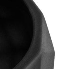 botle Keramický kvetináč čierny 13,5 cm H12,5 cm matný