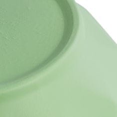 botle Keramický obal na kvetináč farba zelená 18,5 cm H17 cm podložka