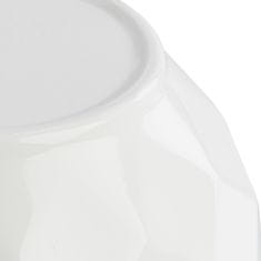 botle Keramický kvetináč biely 18,5 cm H17 cm lesklý