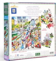 eeBoo Štvorcové puzzle Bukinisti v Paríži 1000 dielikov