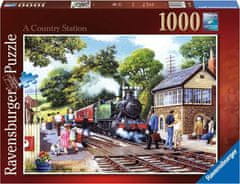 Ravensburger Puzzle Vlaková zastávka na vidieku 1000 dielikov