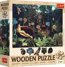 Trefl Drevené puzzle Art: Henri Rousseau - Sen 200 dielikov