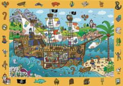 Trefl Puzzle s hľadaním obrázkov Spy Guy: Pirátska loď 100 dielikov