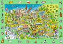 Trefl Puzzle s hľadaním obrázkov Spy Guy: Poľsko 100 dielikov