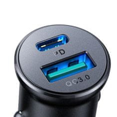Joyroom JR-CCN05 autonabíjačka USB / USB-C 30W, čierna