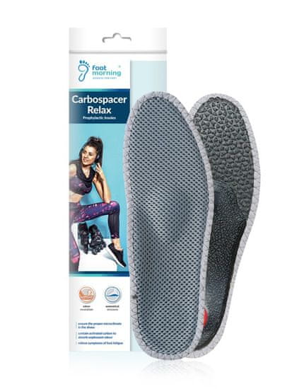 Foot Morning Carbospacer Relax zdravotné ortopedické hygienické a pohodlné vložky do topánok