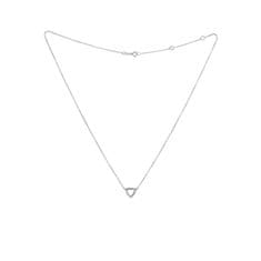 DIAMOND SPOT Náhrdelník trojuholník s diamantmi