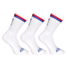 Styx 3PACK ponožky vysoké biele trikolóra (3HV10111) - veľkosť M