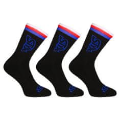 Styx 3PACK ponožky vysoké čierne trikolóra (3HV09000) - veľkosť M