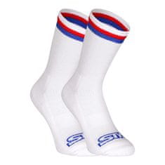 Styx 3PACK ponožky vysoké biele trikolóra (3HV10111) - veľkosť M