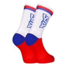 Styx 3PACK ponožky vysoké červené trikolóra (3HV10444) - veľkosť M