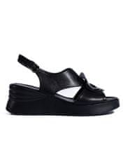Amiatex Dámske sandále 107560 + Nadkolienky Gatta Calzino Strech, čierne, 36