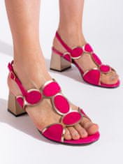 Amiatex Dámske sandále 107563 + Nadkolienky Gatta Calzino Strech, odtiene ružovej, 36