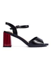 Amiatex Dámske sandále 107585 + Nadkolienky Gatta Calzino Strech, čierne, 40