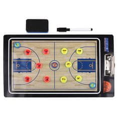 Merco Basketbal 65 magnetická trénerská tabuľa, s klipom varianta 29687