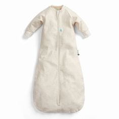 ergoPouch Vrece na spanie s rukávmi organická bavlna Jersey Oatmeal Marle 3-12 m, 6-10 kg, 1 tog