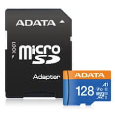 A-Data Adata/micro SDXC/128GB/100MBps/UHS-I U1 / Class 10/+ Adaptér