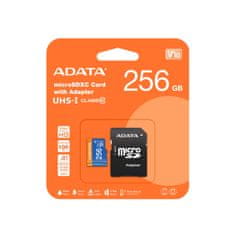A-Data Adata/SDXC/256GB/100MBps/UHS-I U1 / Class 10/+ Adaptér