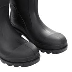 Vidaxl Topánky do dažďa s vyberateľnými ponožkami čierne veľk. 45 PVC