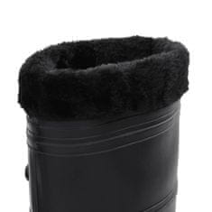 Vidaxl Topánky do dažďa s vyberateľnými ponožkami čierne veľk. 43 PVC