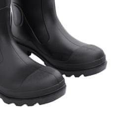 Vidaxl Topánky do dažďa s vyberateľnými ponožkami čierne veľk. 42 PVC