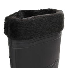 Vidaxl Topánky do dažďa s vyberateľnými ponožkami čierne veľk. 39 PVC