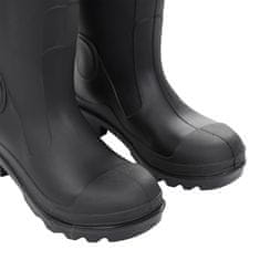 Vidaxl Topánky do dažďa s vyberateľnými ponožkami čierne veľk. 39 PVC
