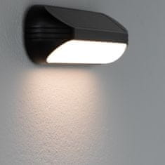 LUMILED Solárna záhradná lampa LED fasádne nástenné svietidlo KEOS 3000K + RGB