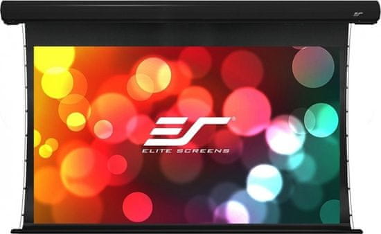 Elite Screens plátno elektrické motorové 150" (381 cm)/ 16:9/ 186,9 x 332 cm/hliníkový case černý/ 24" drop/ Fiber Glass