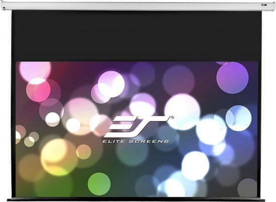 Elite Screens plátno elektrické motorové 100" (254 cm)/ 16:9/ 124,5 x 221,5 cm/ Gain 1,1/ 24" drop/ case bílý