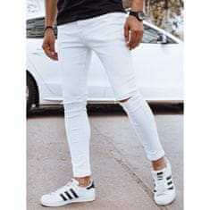 Dstreet Pánske džínsové nohavice biele ux4261 s31