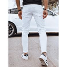 Dstreet Pánske džínsové nohavice biele ux4194 s31